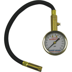 Accu-Gage® 11in Pro 0-15Psi - Straight Chuck