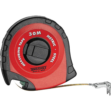 Teng MT10 10m x 10mm steel tape measure with high-impact plastic case and rubber grip