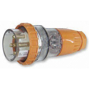 32A 5 Round Pin 500V Plug Straight Ip66**
