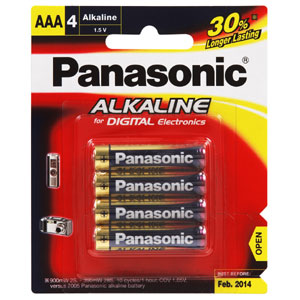 Panasonic AAA Battery Alkaline (4pk)