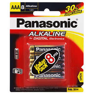 Panasonic AAA Battery Alkaline (8pk)