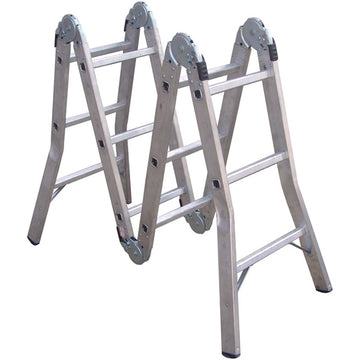 ProEquip 3.7M multifold aluminium ladder folded for storage