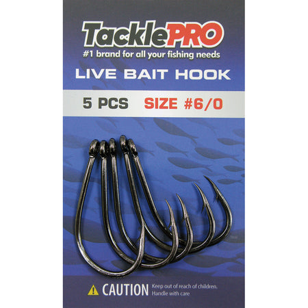 TacklePro Live Bait Hook #6/0 - 5pc | ISL