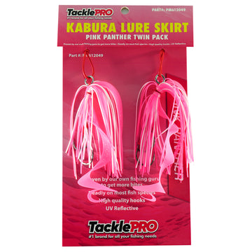 TacklePro Kabura Lure Skirt Pink Panther twin pack octopus hooked design