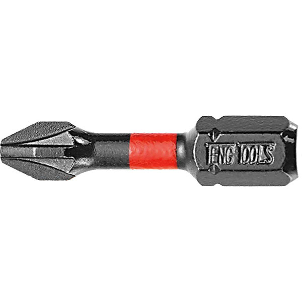 Teng 1pc 1/4in PZ#2 Impact Screwdriver Bit 30mm | ISL