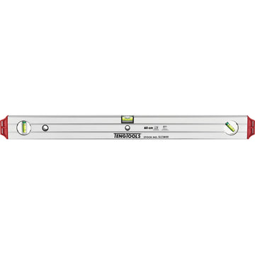 Teng heavy-duty aluminium spirit level 600mm with extruded frame and crush-proof vials