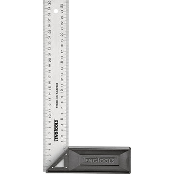Teng 300mm plastic stock set square with stainless steel blade and fibreglass frame