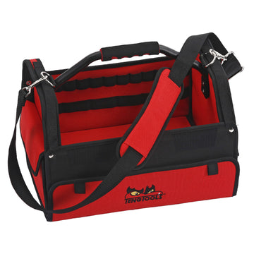 Teng Tools 16 inch canvas tool bag with metal handle and shoulder strap