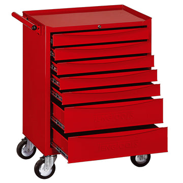 Teng 26 inch red classic tool cabinet with 7 drawers