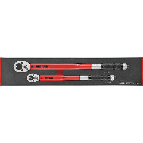 Teng 2pc 3/8&1/2in Dr. Torque Wrench Set - TEX-Tray