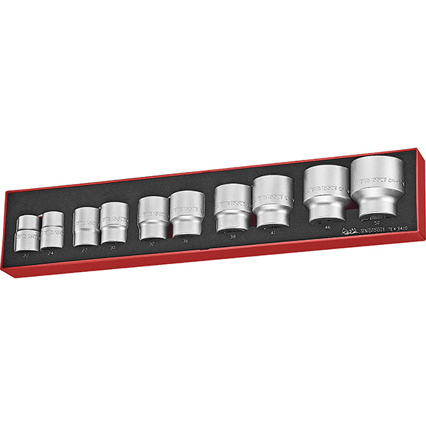 Teng 10pc 3/4in Dr. Socket Set 22-50mm -TEX-Tray | ISL