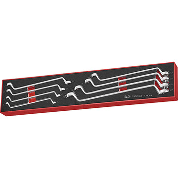 Teng 8-piece double ring spanner set 6–22mm in EVA foam TEX-Tray