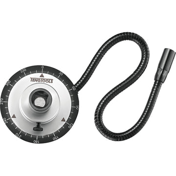 Teng 1/2 drive angular gauge with dual angled scales and removable magnet