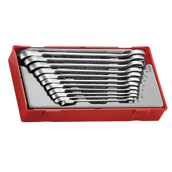 Teng 11pc Rev. Ratchet Comb. Spanner Set 8-19mm - TC-Tray