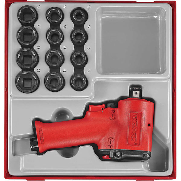 Teng 13pc 1/2in Dr. Mini Air Imp.Wr. & Skt Set-TTD-Tray** | ISL