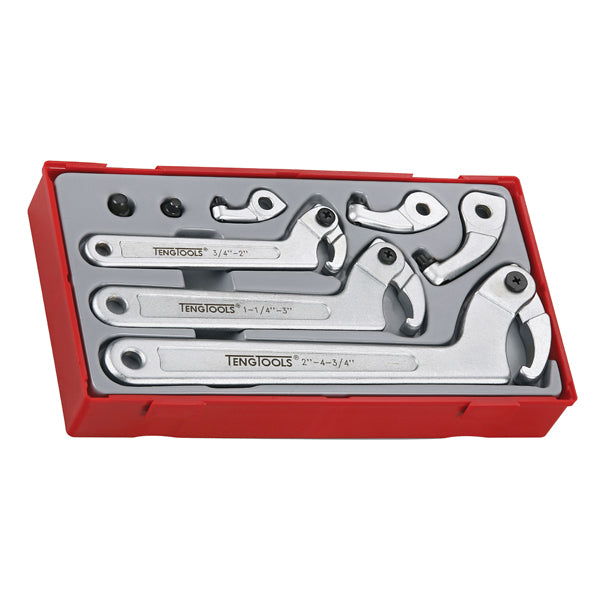 Teng 8pc Hook & Pin Wrench Set - TC-Tray | ISL