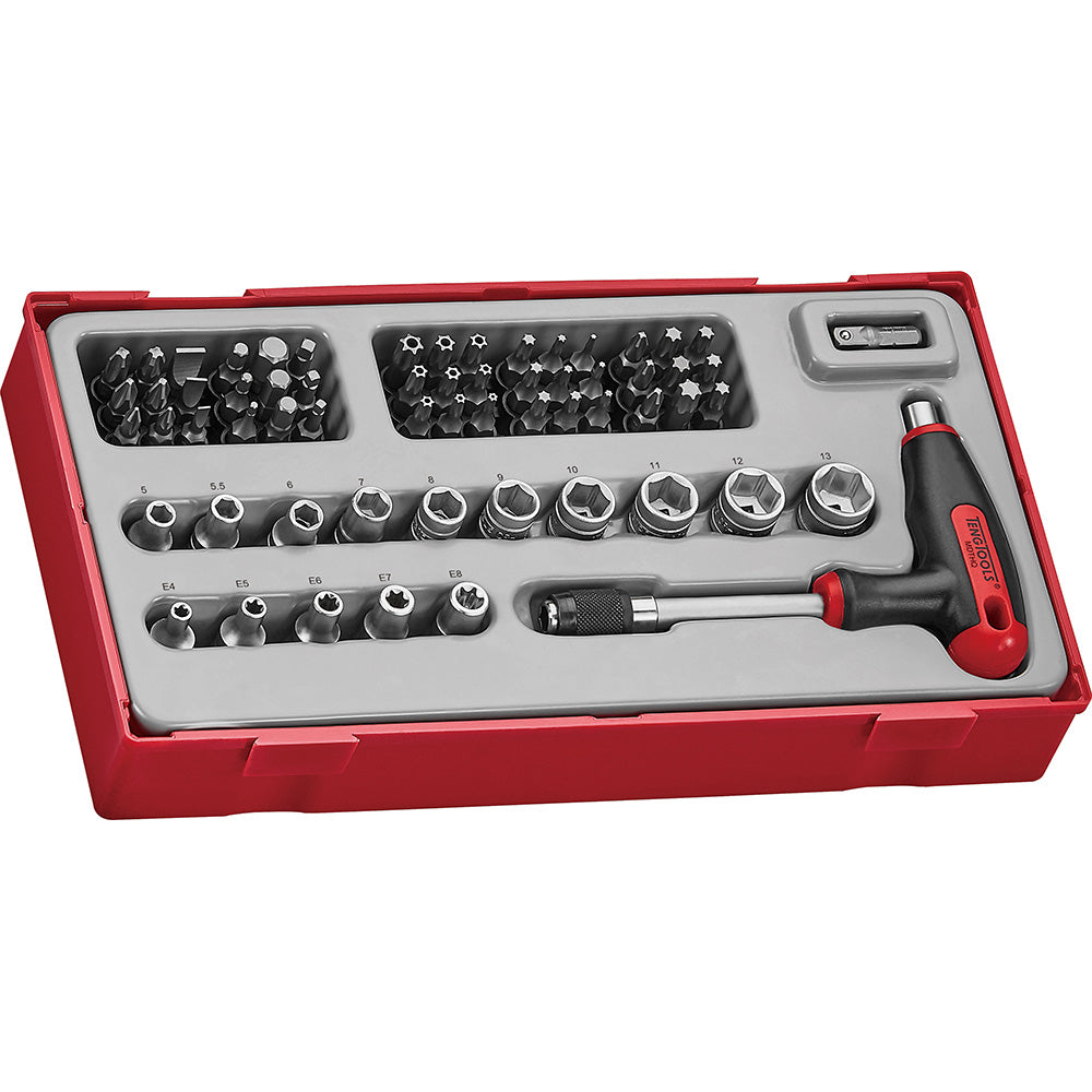 Teng 62pc T-Handle Socket & Bits Set - TC-Tray | ISL