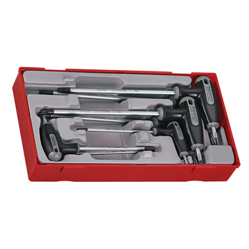 Teng 7pc TX/TPX T-handle spanner set in plastic TC-Tray with removable lid