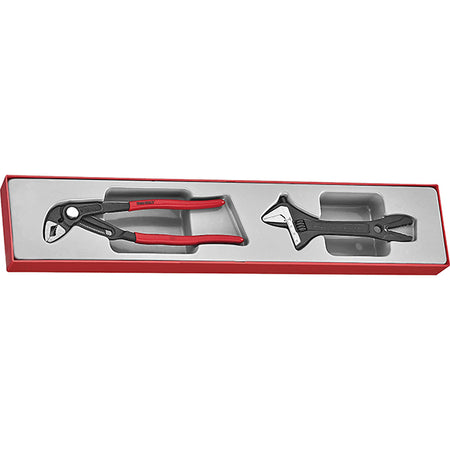 Teng 2pc Plier/Adjustable Wrench Set - TTX-Tray | ISL