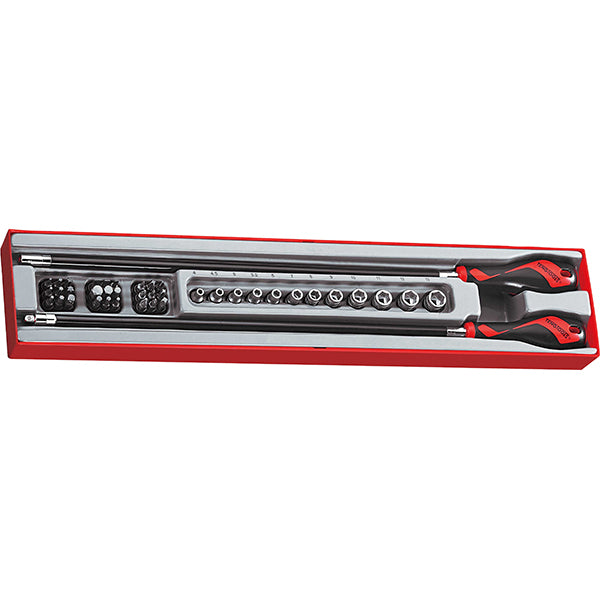 Teng 41pc 1/4in Flex Handle Set w/ Bits & Skts - TTX-Tray | ISL