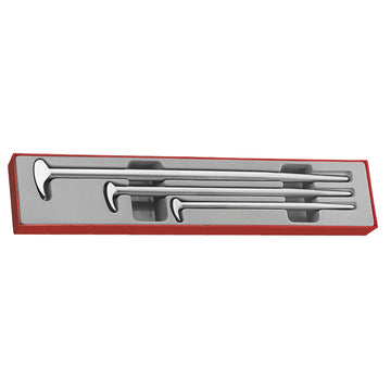 Teng 3-piece prybar set in TC-Tray with 12, 16 and 20 inch bars