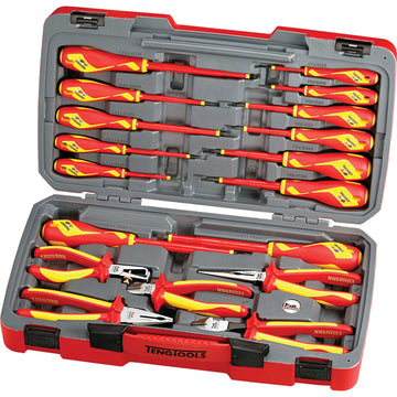 Teng 18-piece 1000V VDE insulated plier and screwdriver set in hard case