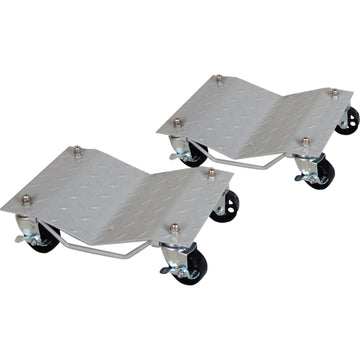 ProEquip wheel dollie pair, steel construction with swivel castors