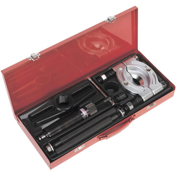 ProEquip PE2048 8 piece hydraulic bearing separator and puller set with steel case