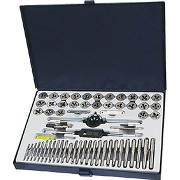 ProEquip 60-piece tap and die set with metal carry case