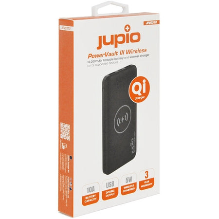 Jupio 10000mah Power Bank Vault Iii 2-Port Usb & Wireless | Formula