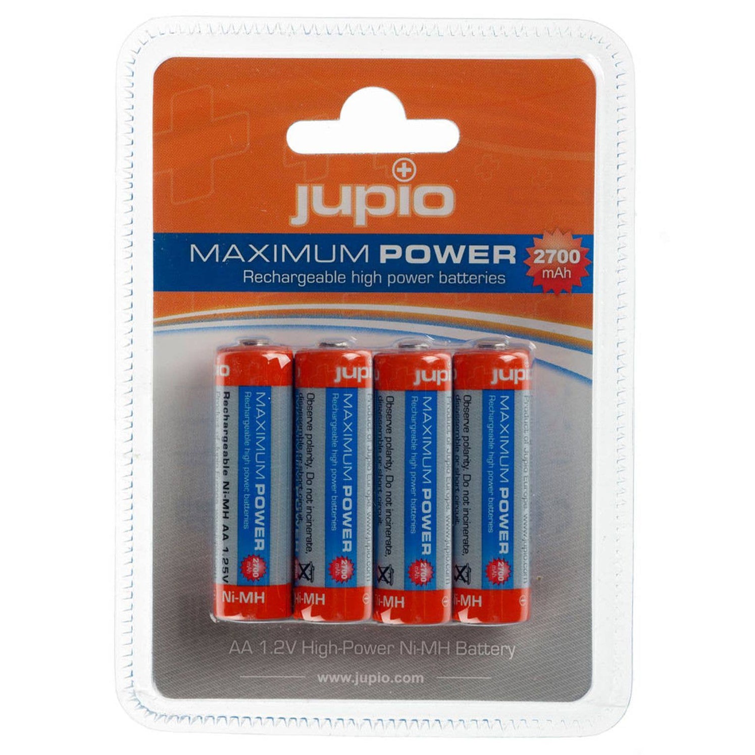 Jupio Rechargable Battery Aa 2700mah 4pk | Formula