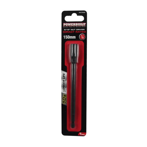 Clearance - Powerbuilt 1/4″ Nut Driver – 5/16″ x 150mm Long | Alltrade