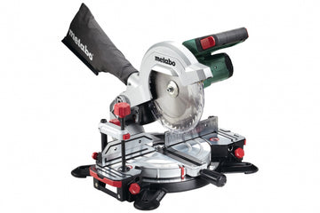 Metabo 18V 216mm slide compound mitre saw bare tool, front view