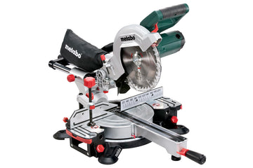 Metabo KGS216M sliding compound mitre saw with 216mm blade and turntable