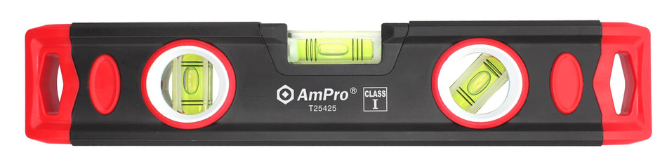 AmPro Aluminium Magnetic Level 9" 3 Angle Magnetic