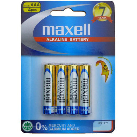 Maxell Alkaline Battery Aaa 4 Pack Blister | Formula