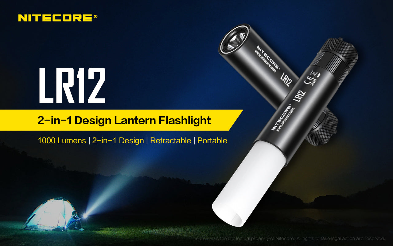 Nitecore Two In One Flashilght & Lantern Up To 1000 Lumens 166 Metres Of Throw | Formula