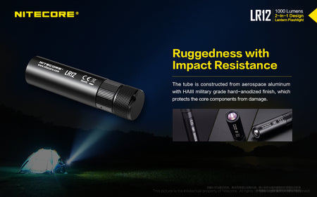 Nitecore Two In One Flashilght & Lantern Up To 1000 Lumens 166 Metres Of Throw | Formula