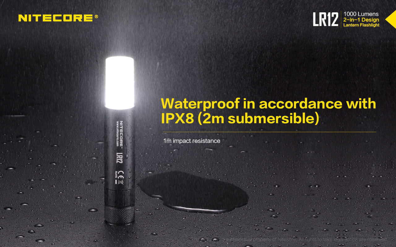 Nitecore Two In One Flashilght & Lantern Up To 1000 Lumens 166 Metres Of Throw | Formula