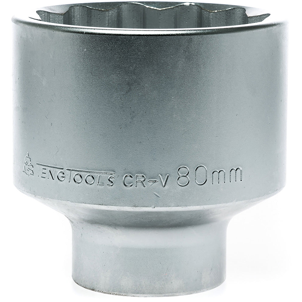 Teng 1in Dr. Socket 80mm 12Pnt | ISL