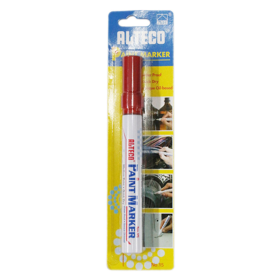 Alteco Paint Marker Red Blister Pack