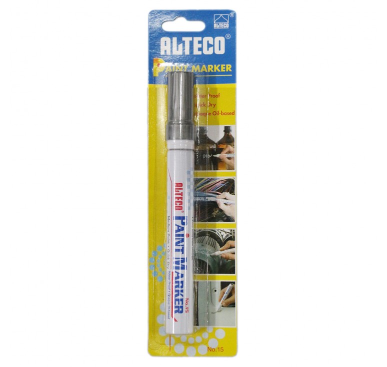 Alteco Paint Marker Silver Blister Pack