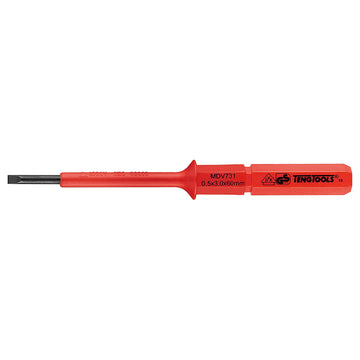 Teng 1000V insulated flat screwdriver blade 3mm x 60mm with two-colour protective insulation
