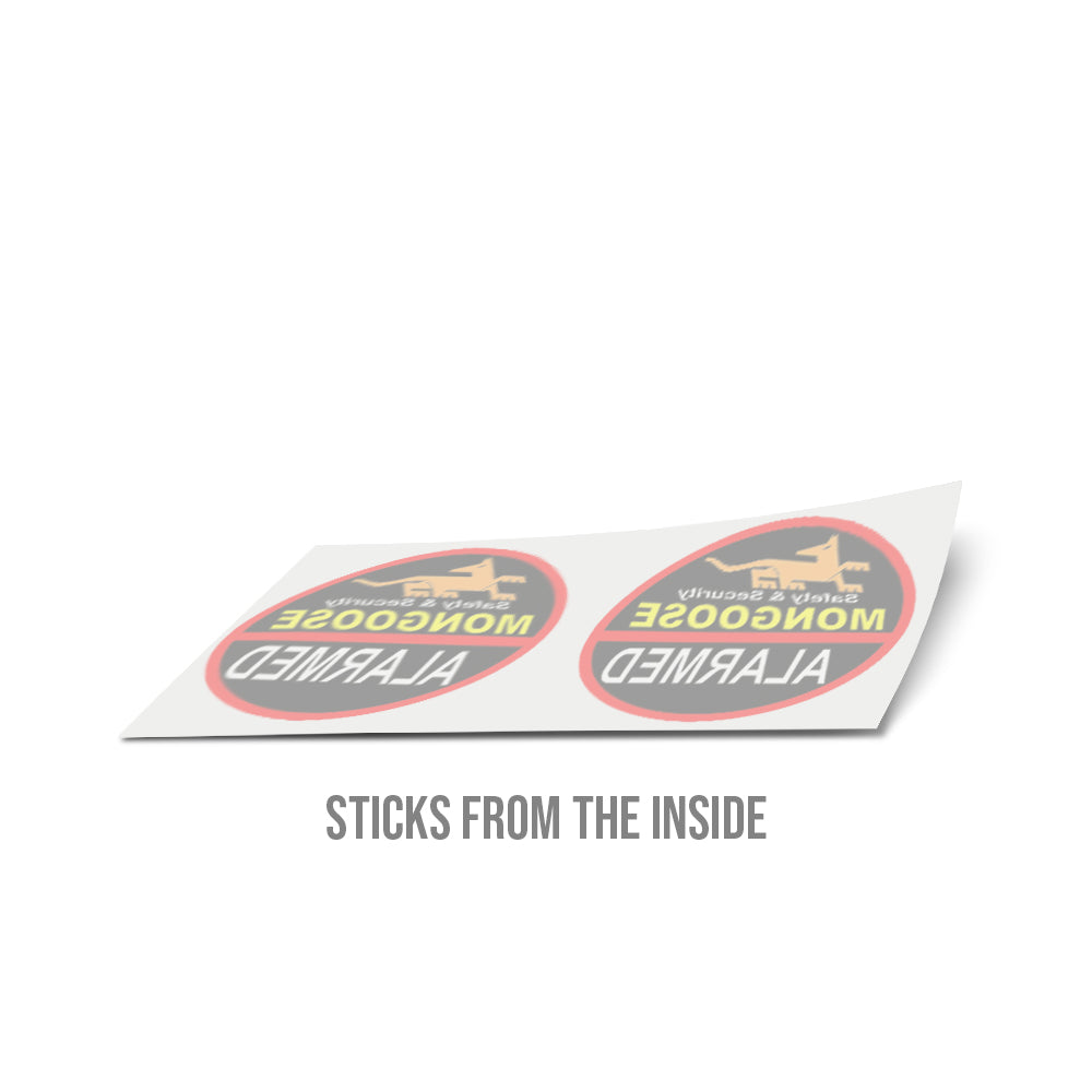 Set Of Two Mongoose Internal Window Stickers | Formula