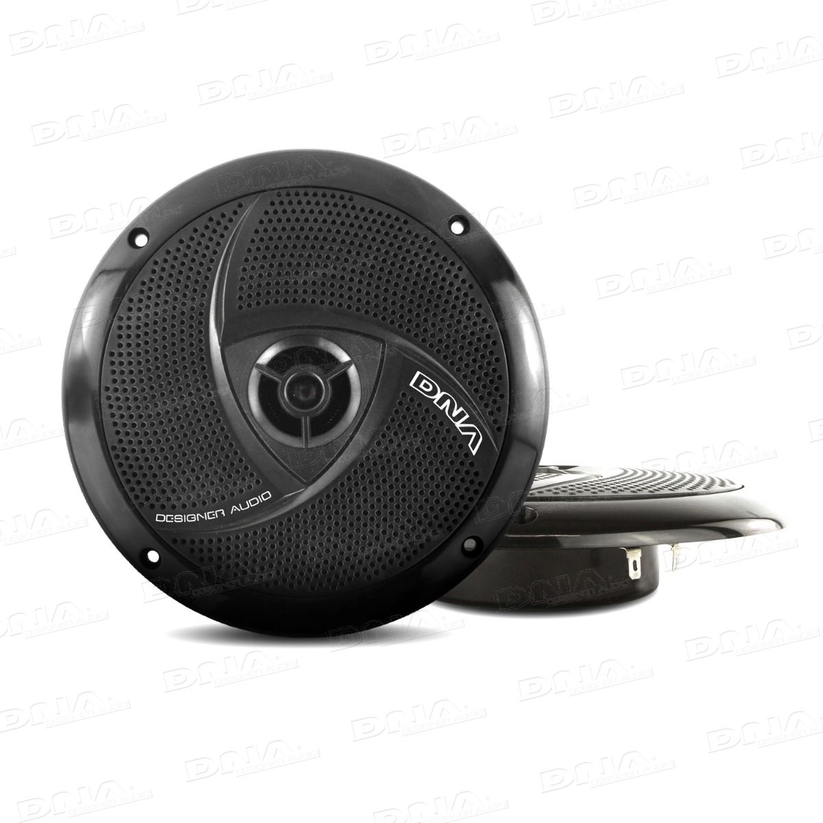 Dna 6.5" Slimline Marine Speakers Pair Black | Formula