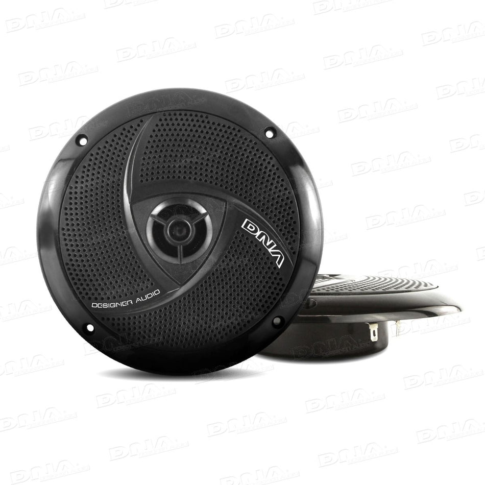Dna 6.5" Slimline Marine Speakers Pair Black | Formula