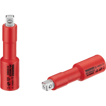 Teng 1000V VDE 3/8in drive insulated extension bar 91mm with two-colour protective insulation