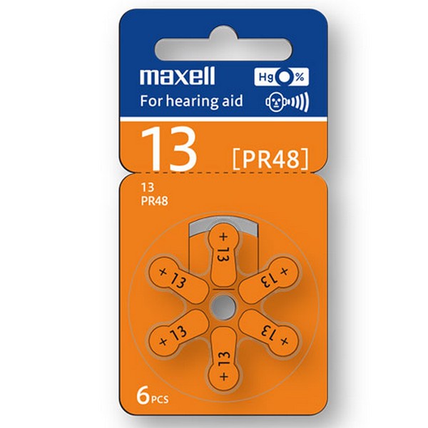 Maxell Hearing Aid Battery Za13 6 Pack | Formula