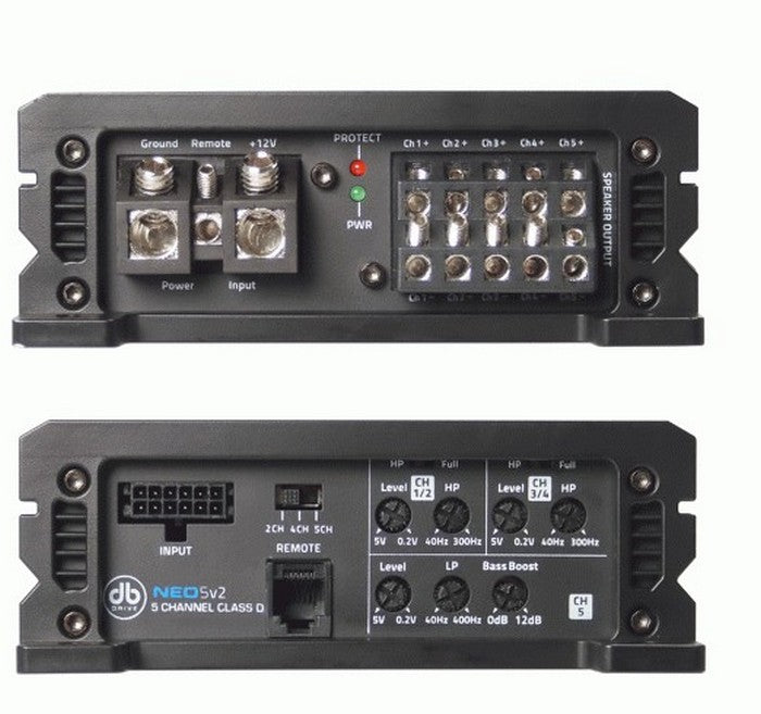 Db Drive Amp Neov2 5ch - 125w Rms X 4 @ 4ohms + 500w Rms @ 2 Ohm Only Sub Channel | Formula