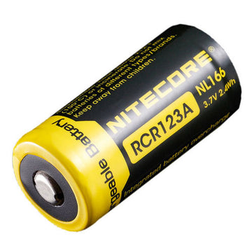 Nitecore RCR123A 3.7V 650mAh Li-Ion rechargeable battery